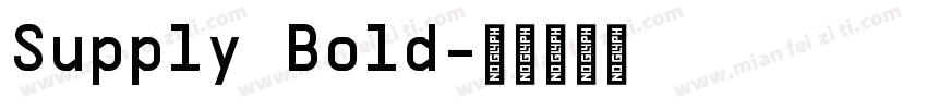 Supply Bold字体转换